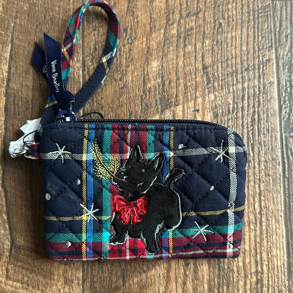 Vera Bradley Scottie Dog Plaid Wristlet Wallet